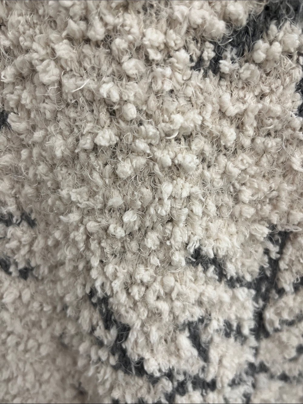 Christian Siriano Cream and Gray Bouclé Sweater Jacket - Picture 5 of 7